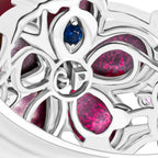 GP Italian Garden Kollektion - Maulbeer Mondstein, Rosa und blaues Saphir Schmuckset