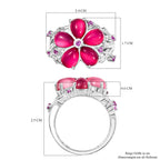 GP Italian Garden Kollektion - Maulbeer Mondstein, Rosa und blaues Saphir Schmuckset