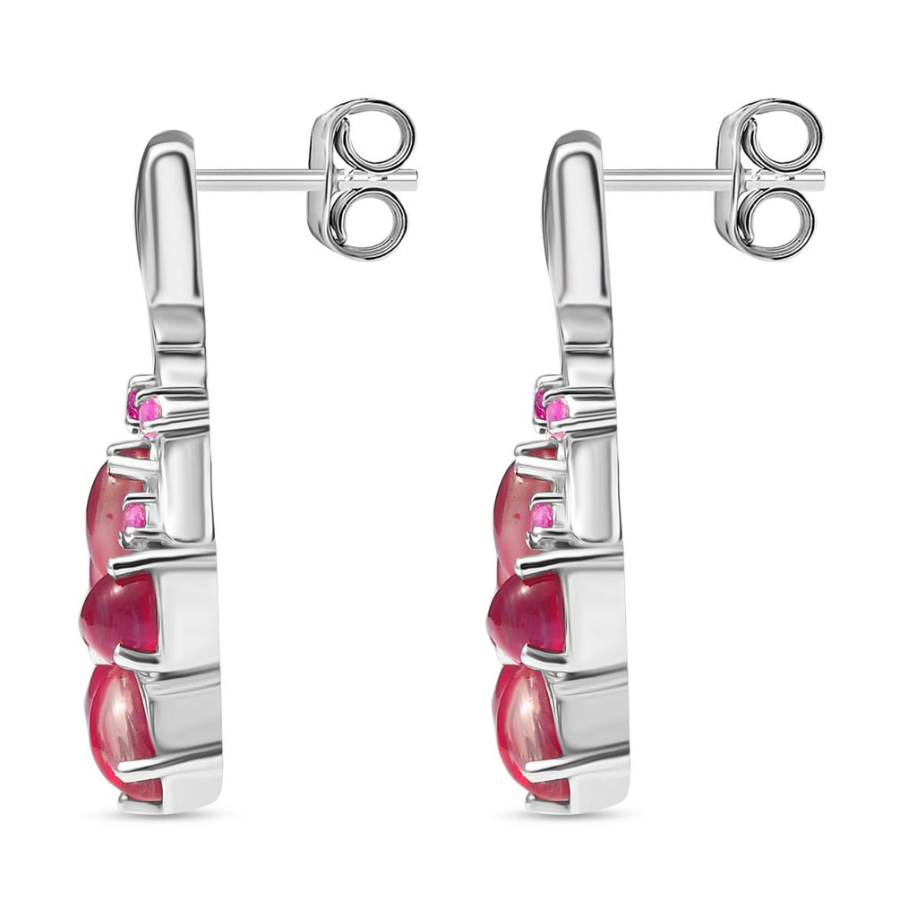 GP Italian Garden Kollektion - Maulbeer Mondstein, Rosa und blaues Saphir Schmuckset