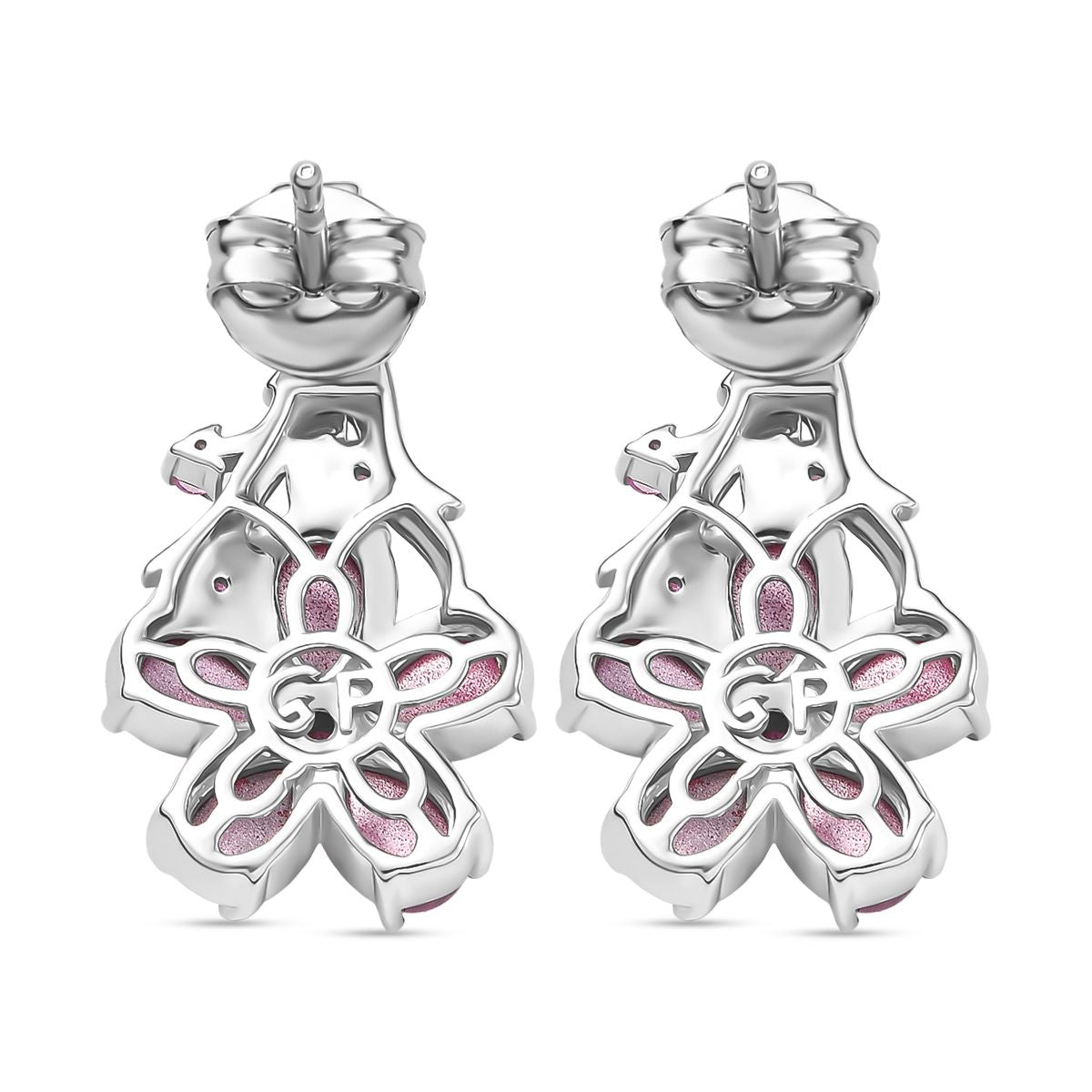 GP Italian Garden Kollektion - Maulbeer Mondstein, Rosa und blaues Saphir Schmuckset