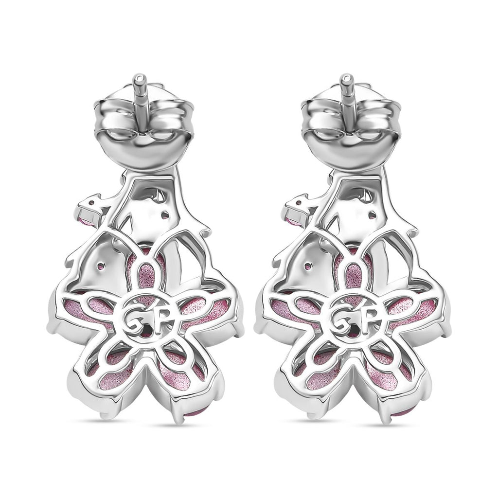 GP Italian Garden Kollektion - Maulbeer Mondstein, Rosa und blaues Saphir Schmuckset