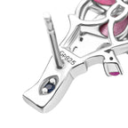 GP Italian Garden Kollektion - Maulbeer Mondstein, Rosa und blaues Saphir Schmuckset