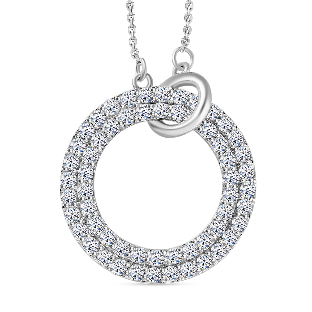 Schmuck-Trio: LUXURIANT DIAMOND SI-GH Labor Diamant Schmuckset (Ringgröße 17,5)