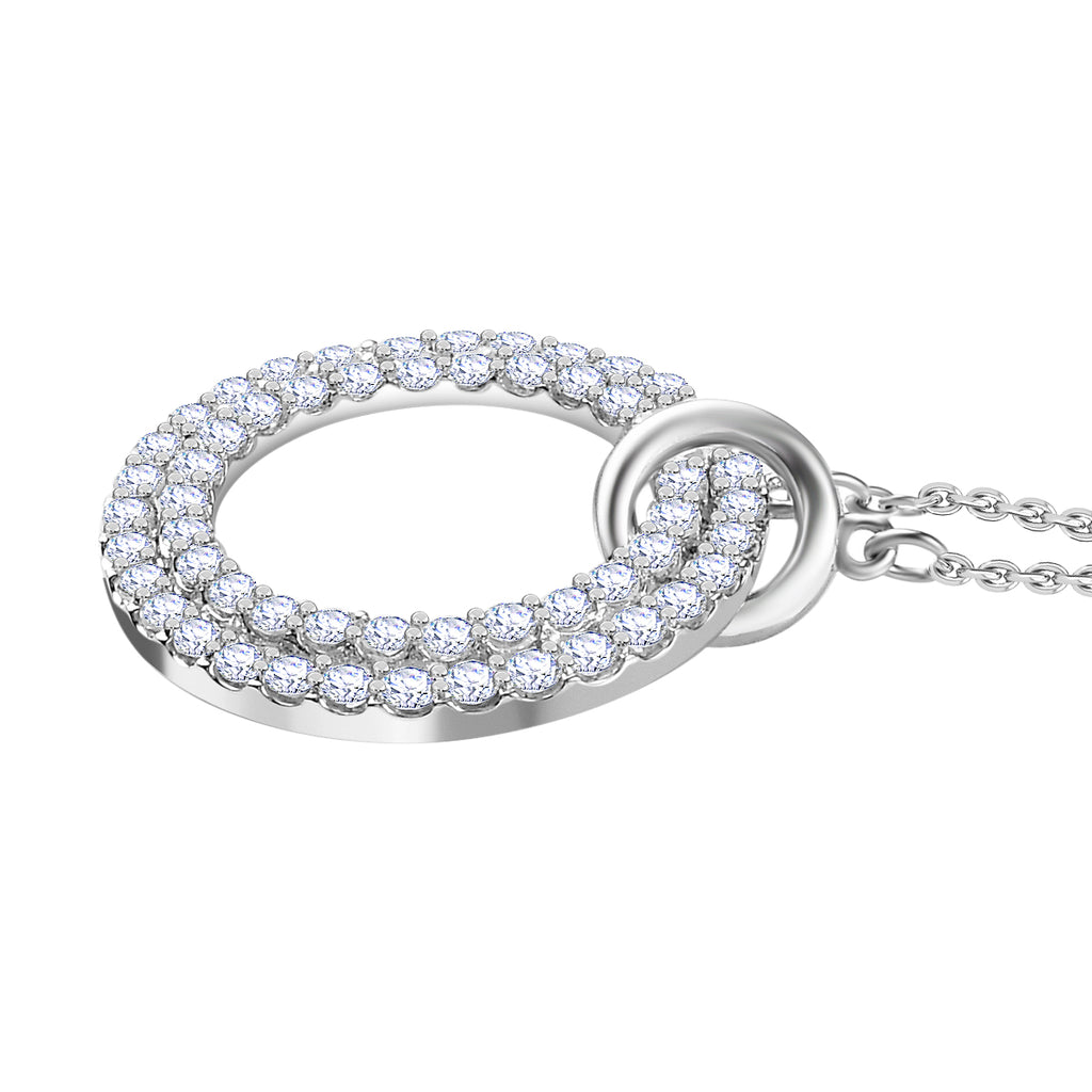Schmuck-Trio: LUXURIANT DIAMOND SI-GH Labor Diamant Schmuckset (Ringgröße 17,5)