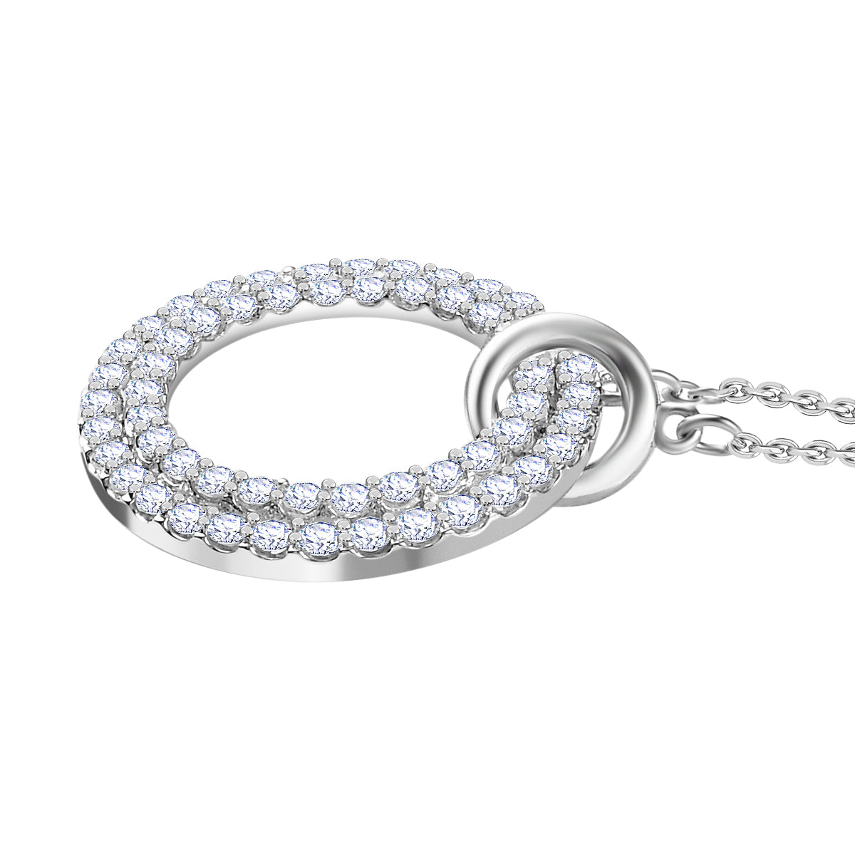 Schmuck-Trio: LUXURIANT DIAMOND SI-GH Labor Diamant Schmuckset (Ringgröße 17,5)