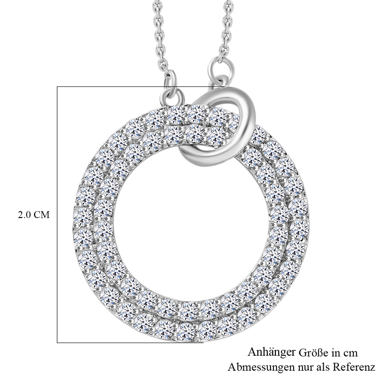 Schmuck-Trio: LUXURIANT DIAMOND SI-GH Labor Diamant Schmuckset (Ringgröße 17,5)