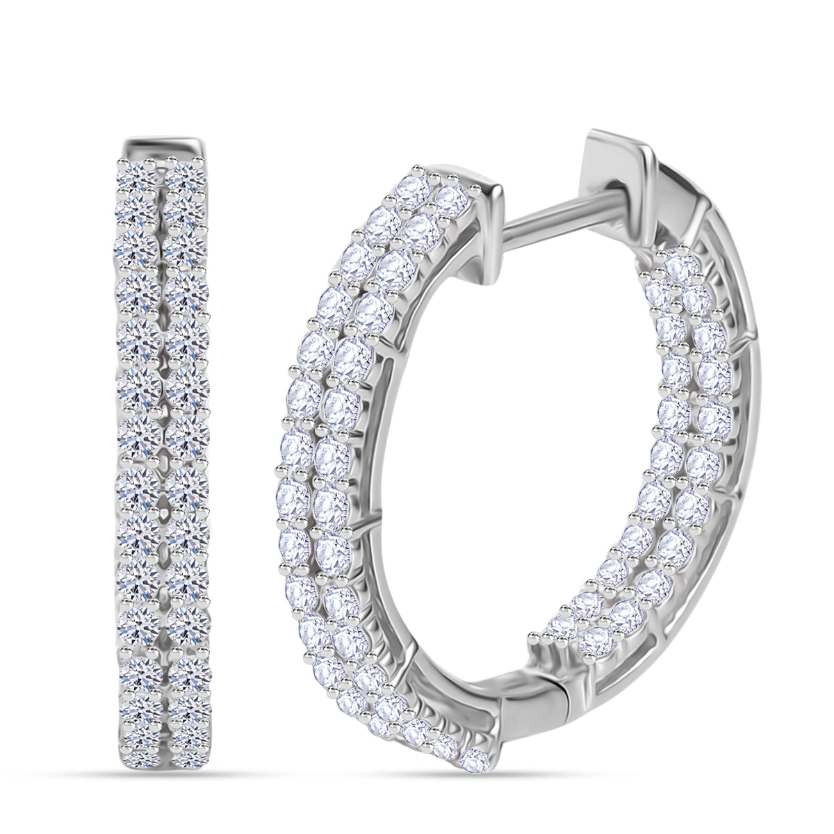 Schmuck-Trio: LUXURIANT DIAMOND SI-GH Labor Diamant Schmuckset (Ringgröße 17,5)