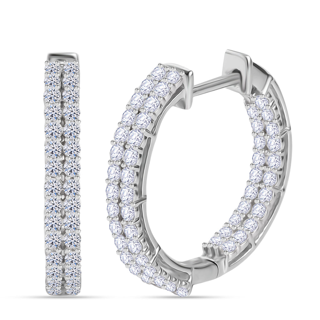 Schmuck-Trio: LUXURIANT DIAMOND SI-GH Labor Diamant Schmuckset (Ringgröße 17,5)