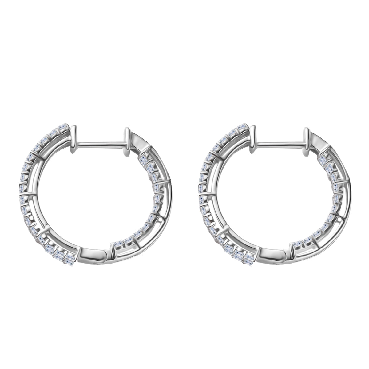 Schmuck-Trio: LUXURIANT DIAMOND SI-GH Labor Diamant Schmuckset (Ringgröße 17,5)