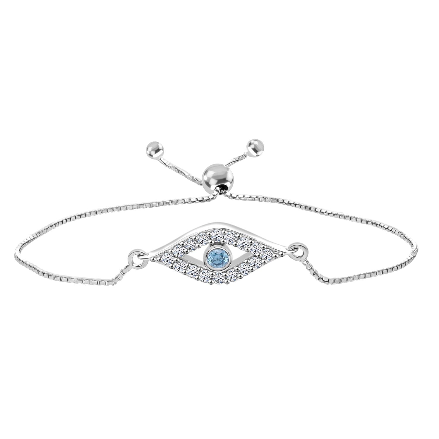 LUXURIANT SI Labor blaues Diamant und SI-GH weißes Labor Diamant Schmuckset