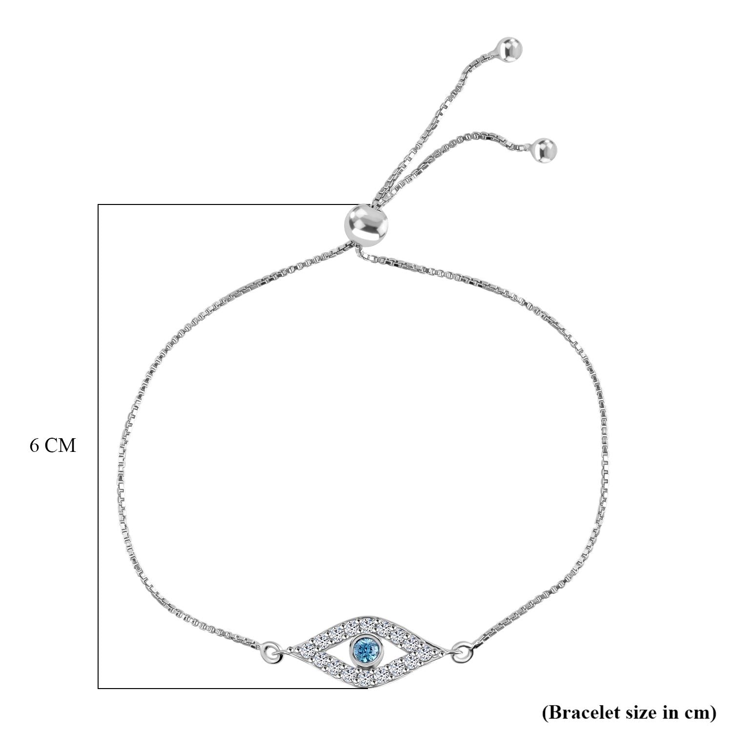 LUXURIANT SI Labor blaues Diamant und SI-GH weißes Labor Diamant Schmuckset