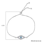LUXURIANT SI Labor blaues Diamant und SI-GH weißes Labor Diamant Schmuckset