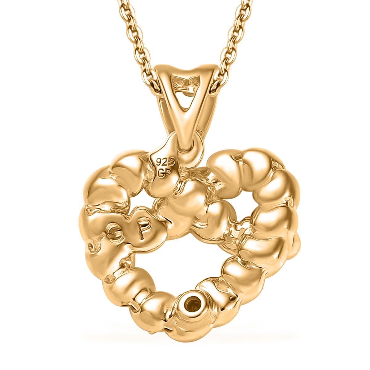 GP Amore Kollektion - 2er-Set weißer Diamant und blauer Saphir Anhänger mit 50cm Kette