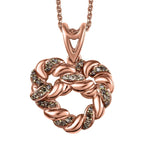 GP Amore Kollektion - 2er-Set weißer Diamant und blauer Saphir Anhänger mit 50cm Kette