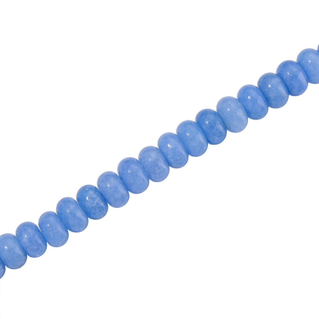 Blaue Quarzit 45+5cm Halskette und 17+5cm Armband