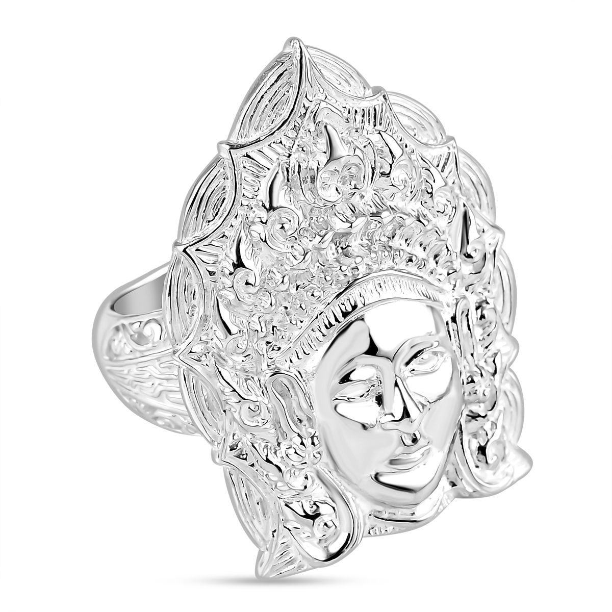 Royal Bali Kollektion- Anhänger und Ring mit Bali-Prinzessinnen-Motiv