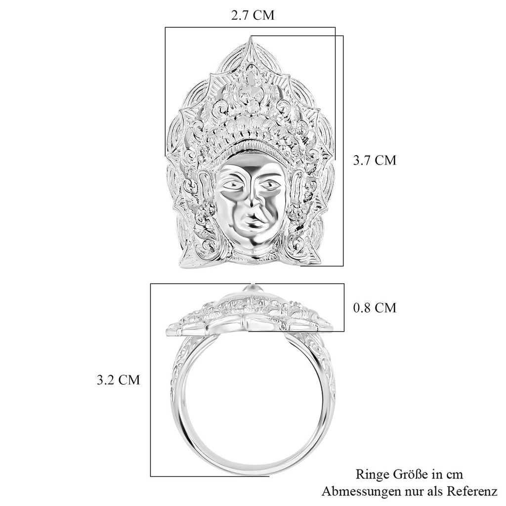 Royal Bali Kollektion- Anhänger und Ring mit Bali-Prinzessinnen-Motiv