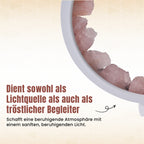 Grüne Aventurin  Rosenquarz und Amethyst Kristall-Wellnesslampe mit USB-Anschluss