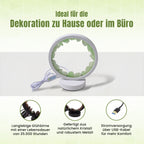 Grüne Aventurin  Rosenquarz und Amethyst Kristall-Wellnesslampe mit USB-Anschluss