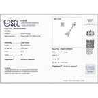 LUXURIANT DIAMOND- SGL zertifizierte VS-EF Labor Diamant Ohrringe und Anhänger in 375 Weißgold