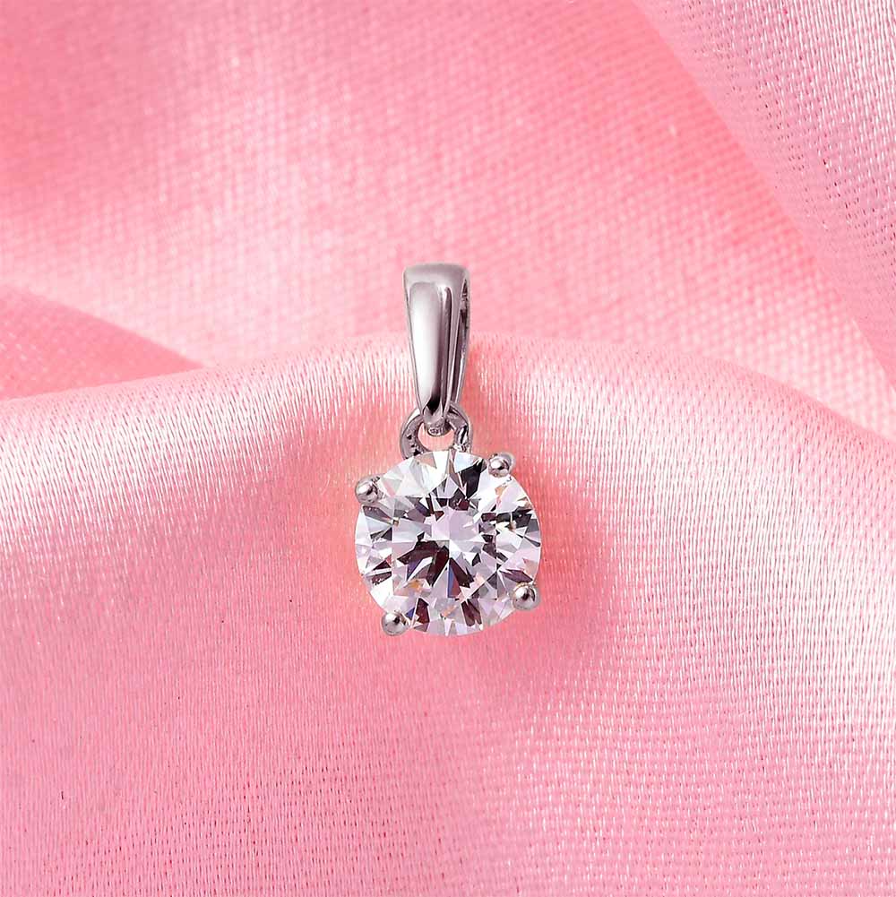 LUXURIANT DIAMOND- SGL zertifizierte VS-EF Labor Diamant Ohrringe und Anhänger in 375 Weißgold