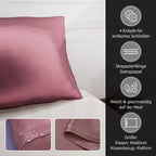 Serenity Night - 100% Maulbeerseide Sommerseidendecke mit Seidenfüllung Daunenkissen und Seidenkissenbezug Rosa