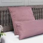 Serenity Night - 100% Bambus-Steppdecke mit Bambusfüllung und 2er-Set Bambus-Kissenbezüge Mauve