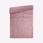 Serenity Night - 100% Bambus-Steppdecke mit Bambusfüllung und 2er-Set Bambus-Kissenbezüge Mauve