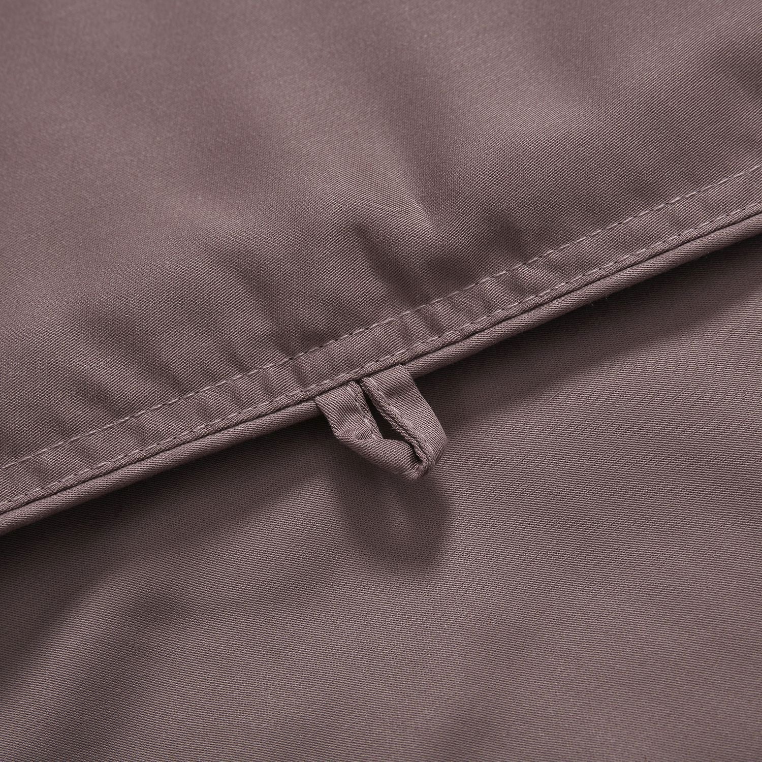 Serenity Night - 100% Bambus-Steppdecke mit Bambusfüllung und 2er-Set Bambus-Kissenbezüge Mauve