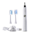 BEAUTECH 5er-Set Elektronische Schallzahnbürste mit 2 Bürstenköpfen, Wasserdicht IPX7, USB-Kabel, 5 Modi